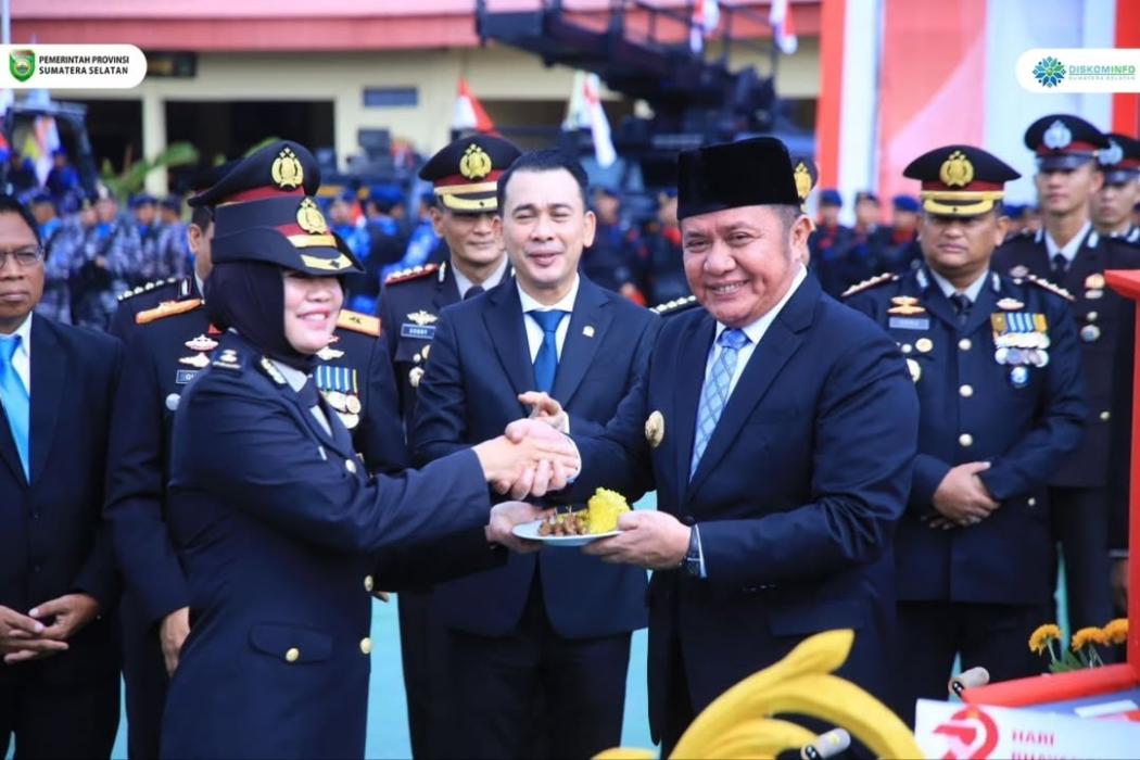 Peringati Hari Bhayangkara ke-79, Herman Deru Ajak Polda Sumsel Terus Tingkatkan Layanan Prima